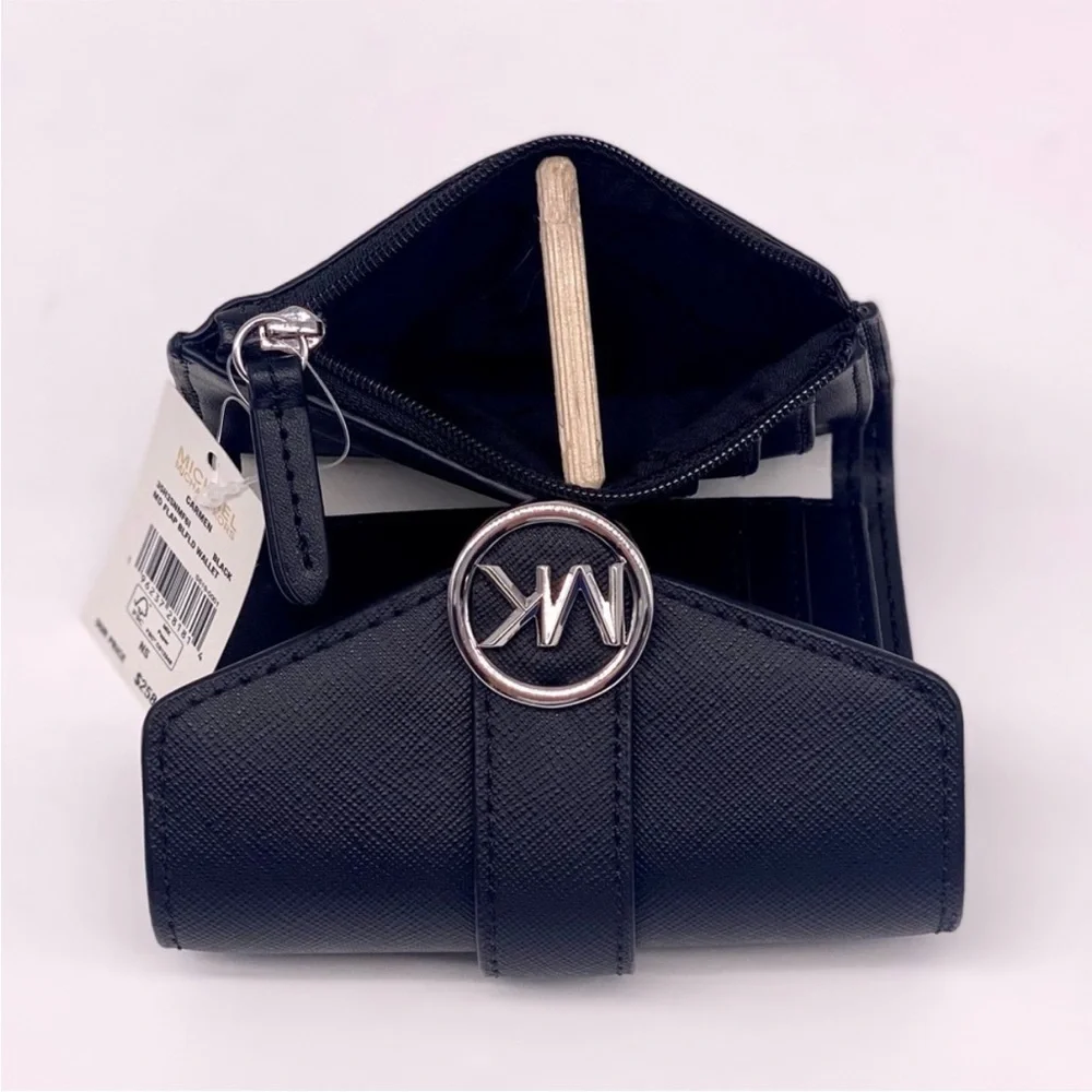 Michael Kors Black Croc-Embossed Wallet